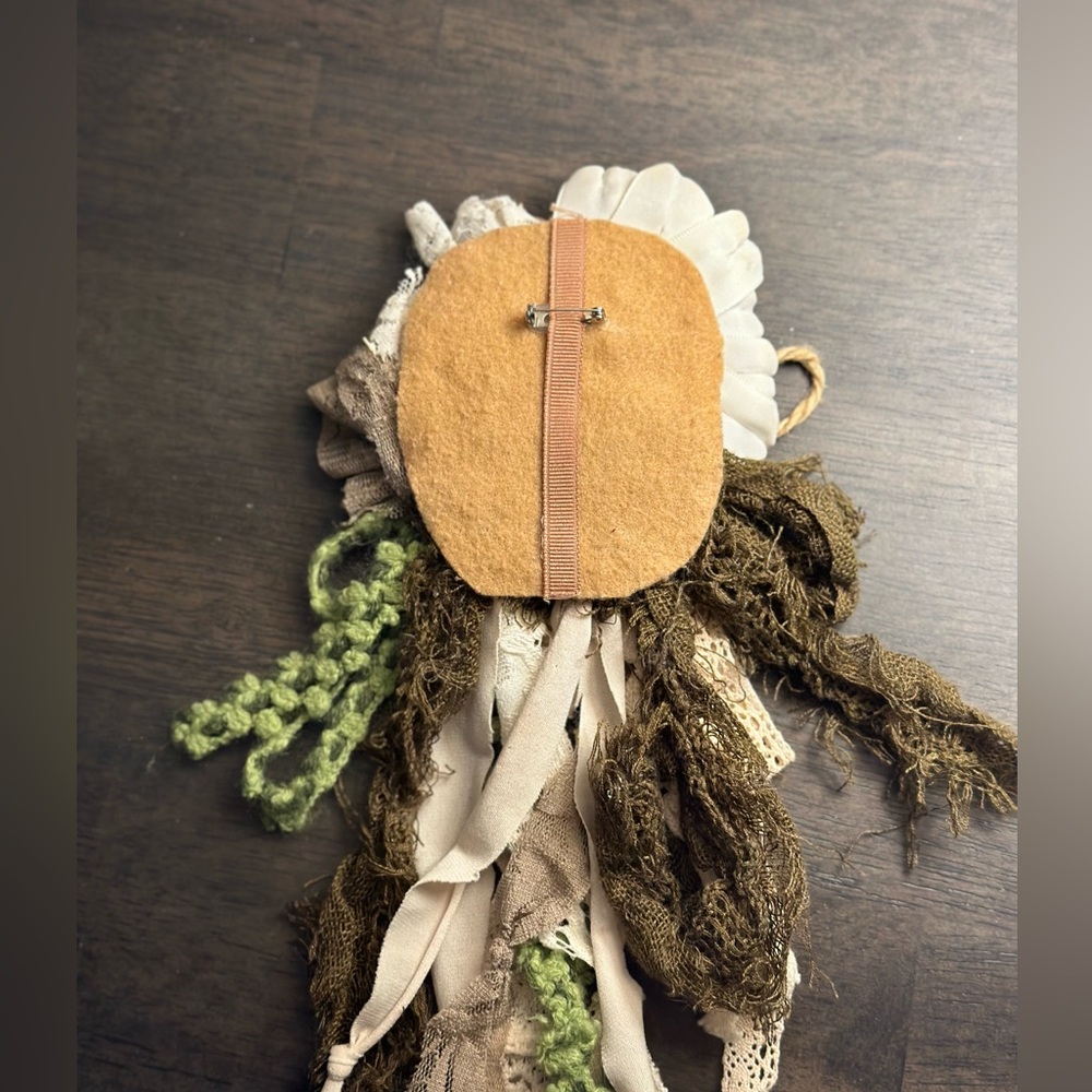 Handcrafted Flower Pin - Picture 2 of 3
